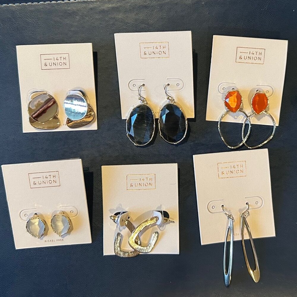 14th & Union Earrings (6 pairs)